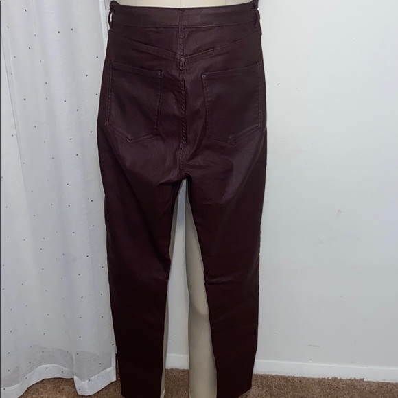 High Waisted Waxed Denim Jean - Picture 2 of 7